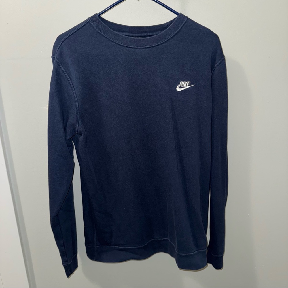 Nike Navy Blue Sweatshirt - Medium